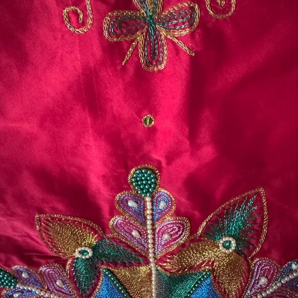 3 Pcs. Fabric from India Decorative Hand Stitching sizes inside - Picture 7 of 11